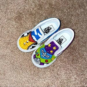 Custom Hand Painted Toy Story Vans